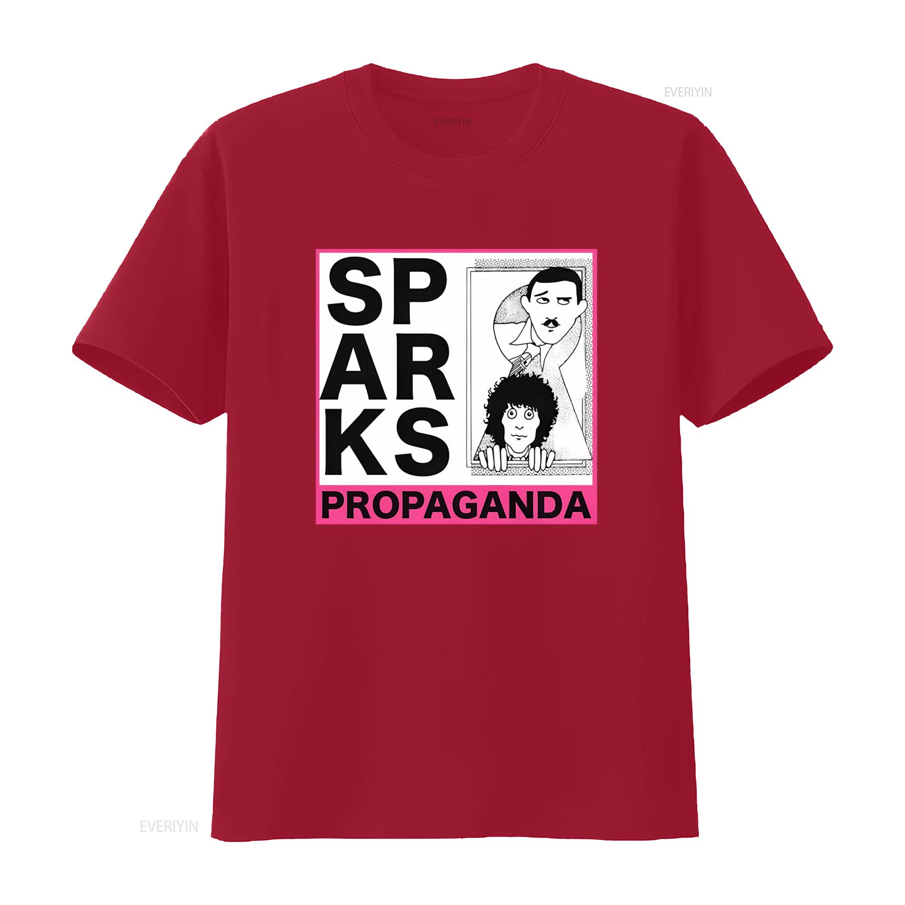 Sparks Band T shirt Pop Art Rock Glam for vintage Washed graphic Unisex Breathable designer clothes Stretched fashion homme S