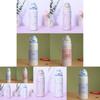 Ribbon Bow Pattern Print Insulated Water Bottle With Reusable Straw For Camping And Travel