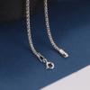 Real Pure Silver Popcorn Necklace Men Women S925 Sterling Silver Polishing Corn Necklace Male Classical Long Chain Jewelry