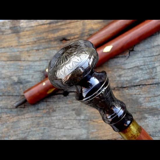 

Антикварная ручка-набалдашник в викторианском стиле, деревянная трость для ходьбы