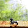 Dackel Statue Stehend Langer Hund Skulptur Figur Outdoor Garten Dekorationen