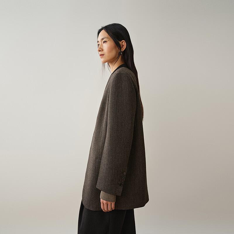 LESS Wool Peak Lapel Loose Blazer