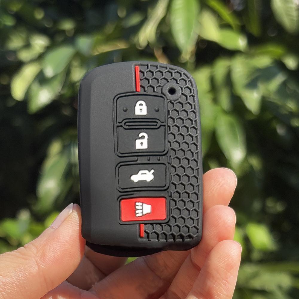 

Keychain Holder For Toyota Auris Camry 55 50 Yaris Hybrid Rav4 Noah Alphard Car Remote Key Caps Cover Case