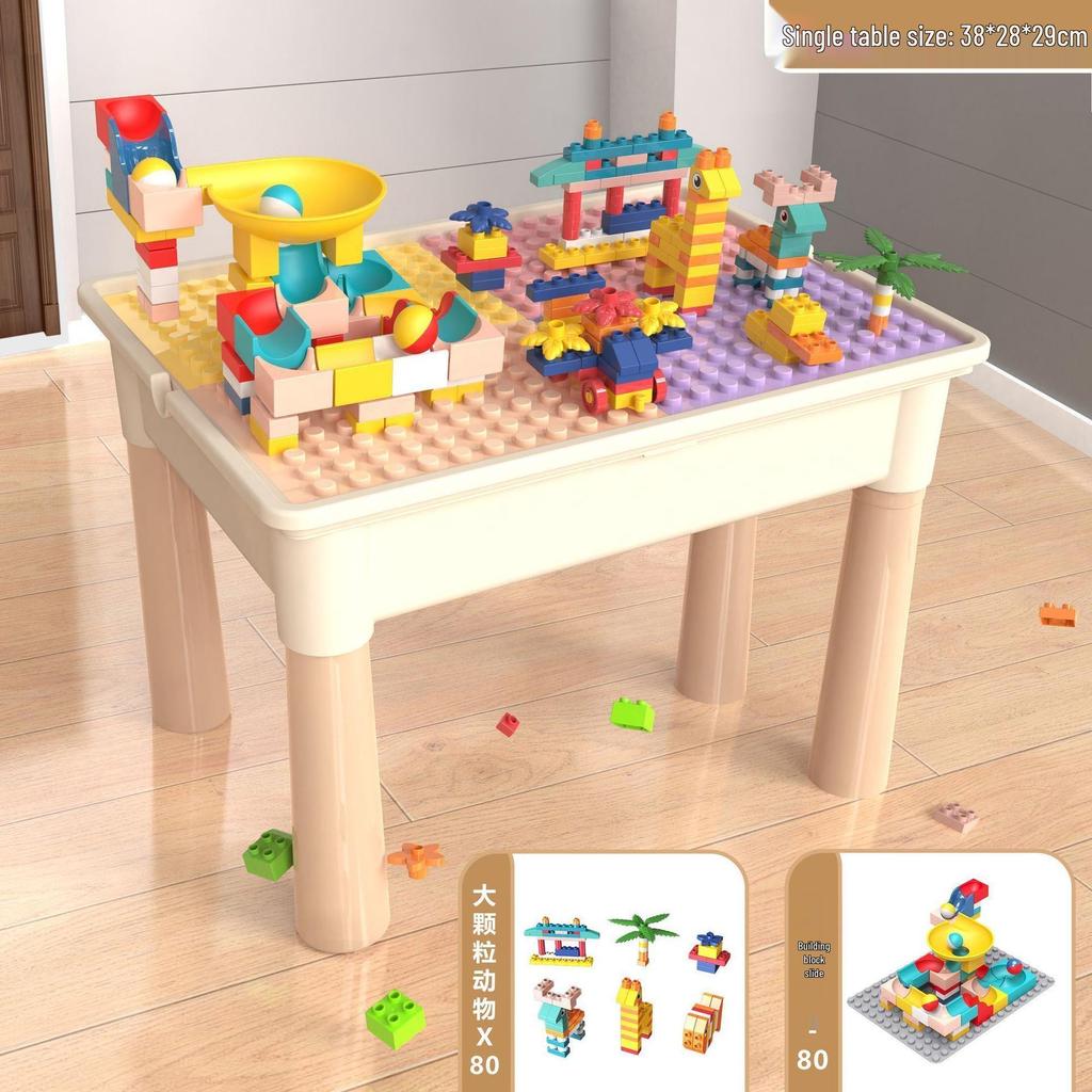 Multifunctional Building Block Table for Kids Ages 3-6: Educational & Playful Gift