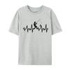 Fishing Heartbeat Tshirts Slim Fit Normal Top Tshirts Student Tops T Shirt Design Tee Shirts Thanksgiving Day
