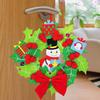 Yousheng DIY Felt Christmas Craft Kit Wall Hanging Christmas Tree Snowman Wreath Penguin Decoration Xmas Party Favors for Kids Toddlers