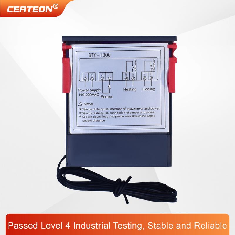 Termostat Controler Digital STC-1000/3000 12V 24V 220V Afișaj LED Microcomputer Încălzire Răcire Incubator