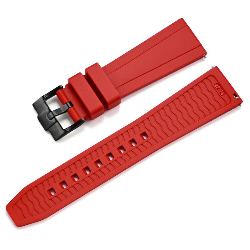 Bracelet de montre en silicone le plus récent pour Samsung Ultra Omega Seiko PROSPEX Panerai 20 mm 22 mm 24 mm Bracelet de montre en caoutchouc à dégagement rapide