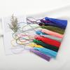 10pcs 8cm Tassel Earrings Polyester Silk Brush Pendant Earring Charm Satin Tassel DIY Jewelry Making Findings Handmade Craft