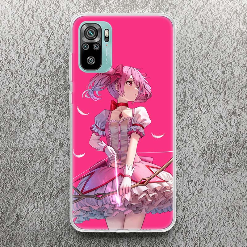 Madoka Magica Anime Print Soft Case for Xiaomi Redmi 14C 13C 12C 13 12 Phone Shell 10C 10A 10 9A 9C 9T 9 8A 8 7A 7 6A 6 Pro