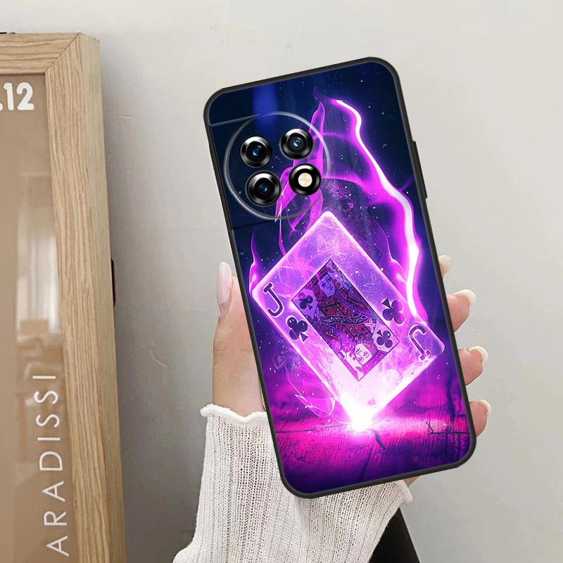 Poker Playing Card Case For OnePlus Nord 5 CE 4 3 2 Lite N20 N30 OnePlus 15 13 12 R 10T 13T 10R 8T 9 10 11 Cover