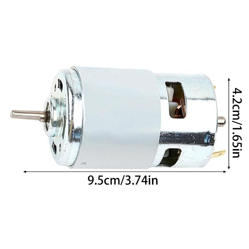 Multi Purpose 775 Round Shaft Motor High Torques 12000RPM Ball Bearing System For Robotics And Power Tool Upgrades