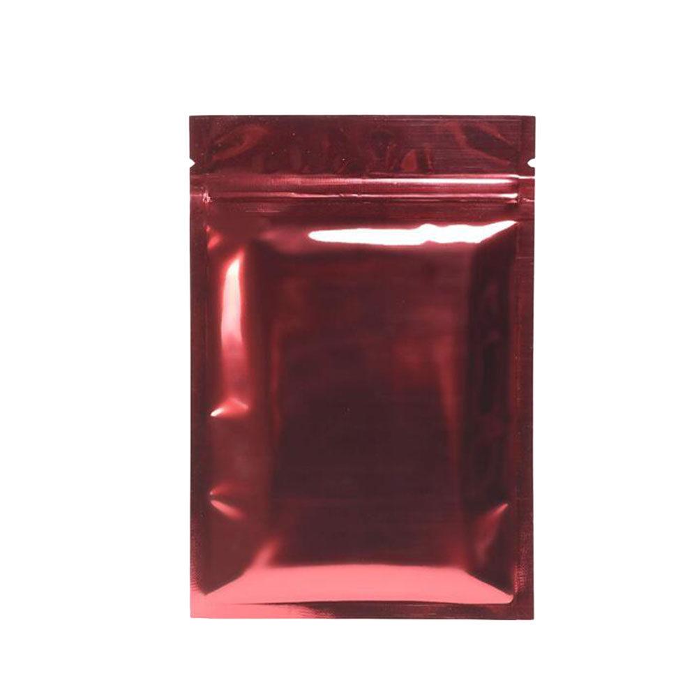 100Pcs Aluminum Foil Food Bags Resealable Zipper Zealed Pouches for Beans Chocolate Cookies Nuts Dried Fruit Electronics