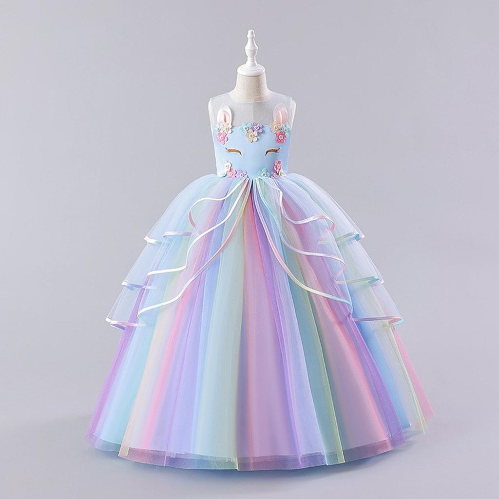 Girls Princess Gown Performance