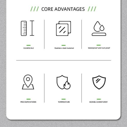 Stainless Steel Tile Leveler | Steel Tile Height Leveling Tool | Non-Slip Horizontal Line Alignment Floor Ruler, Tile Equal Height Ruler, Stainless St