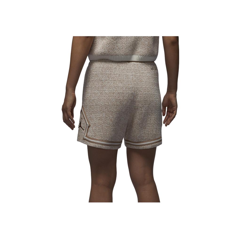 Jordan J Air Jrd Shorts de Malha Simples Confortáveis Shorts Esportivos Shorts Femininos Bege FV7117133