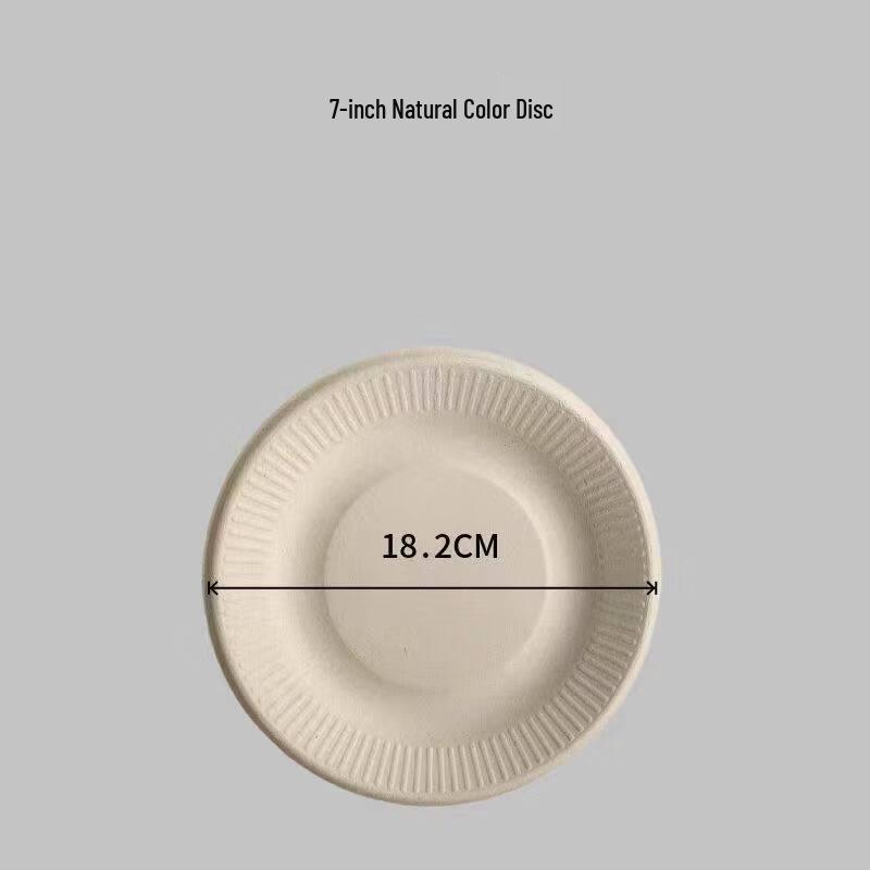 7-inch Disposable Eco-Friendly Paper Plates
