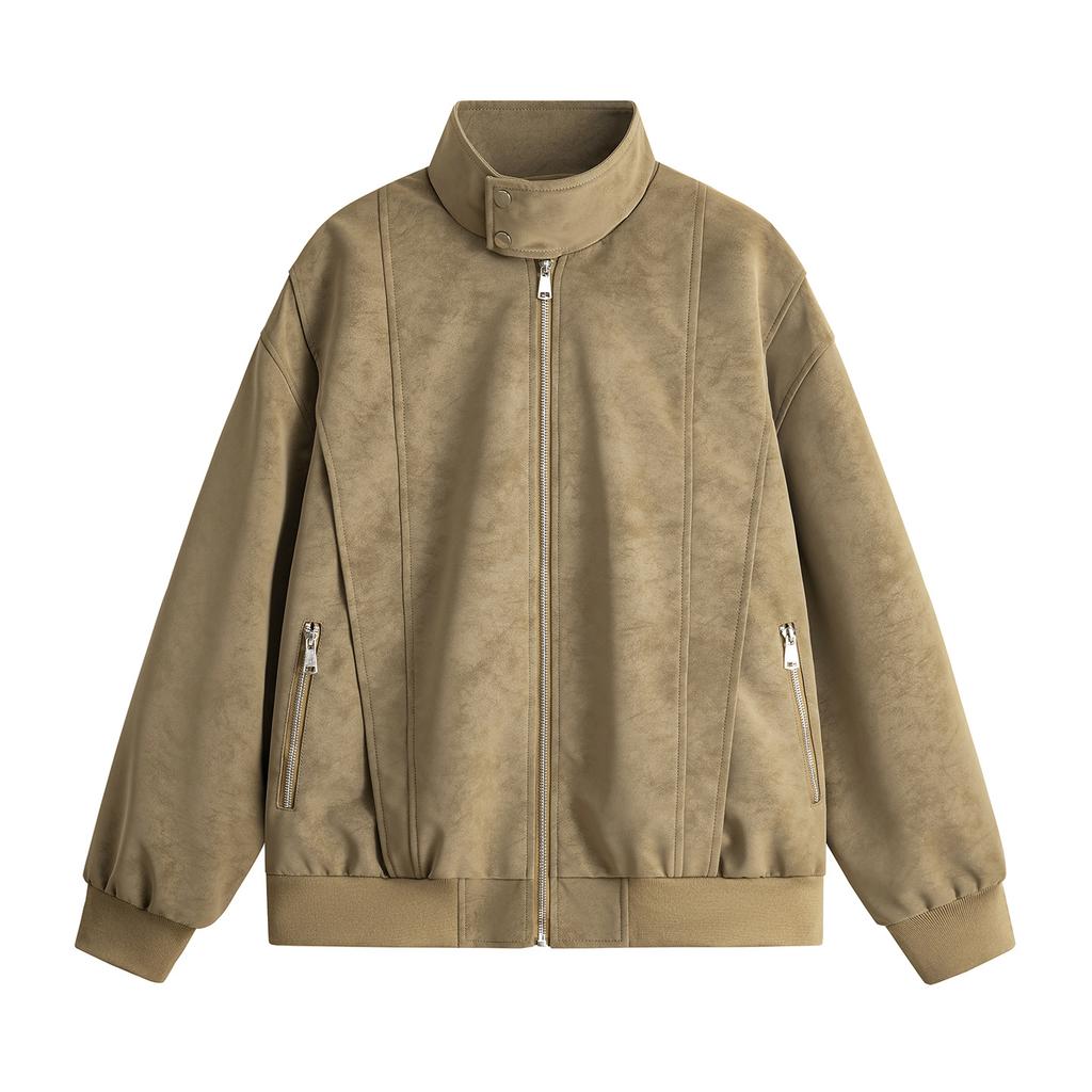 Vintage Matte Washed Leather Jacket Men's Windproof Autumn Jacket Cardigan Leather Jacket Jacket Men's Top