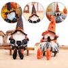 2025 Halloween Long Legs with Broom Dwarf Doll Creative Faceless Doll Home Decoration Desktop Ornaments