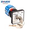 Zhuochao SZW26-20C/D202.2Y Remote/Local Stop Single Hole Universal Changeover Switch