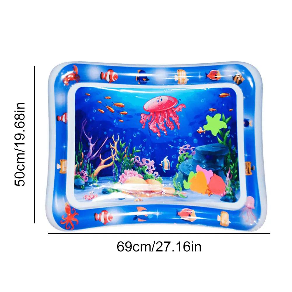 Water Sensor Play Mat for Cats Sensory Water Playmat Cat Toys Thickened Sleeping Water Pad ummer Dog Cooling Mat Pet Supplies