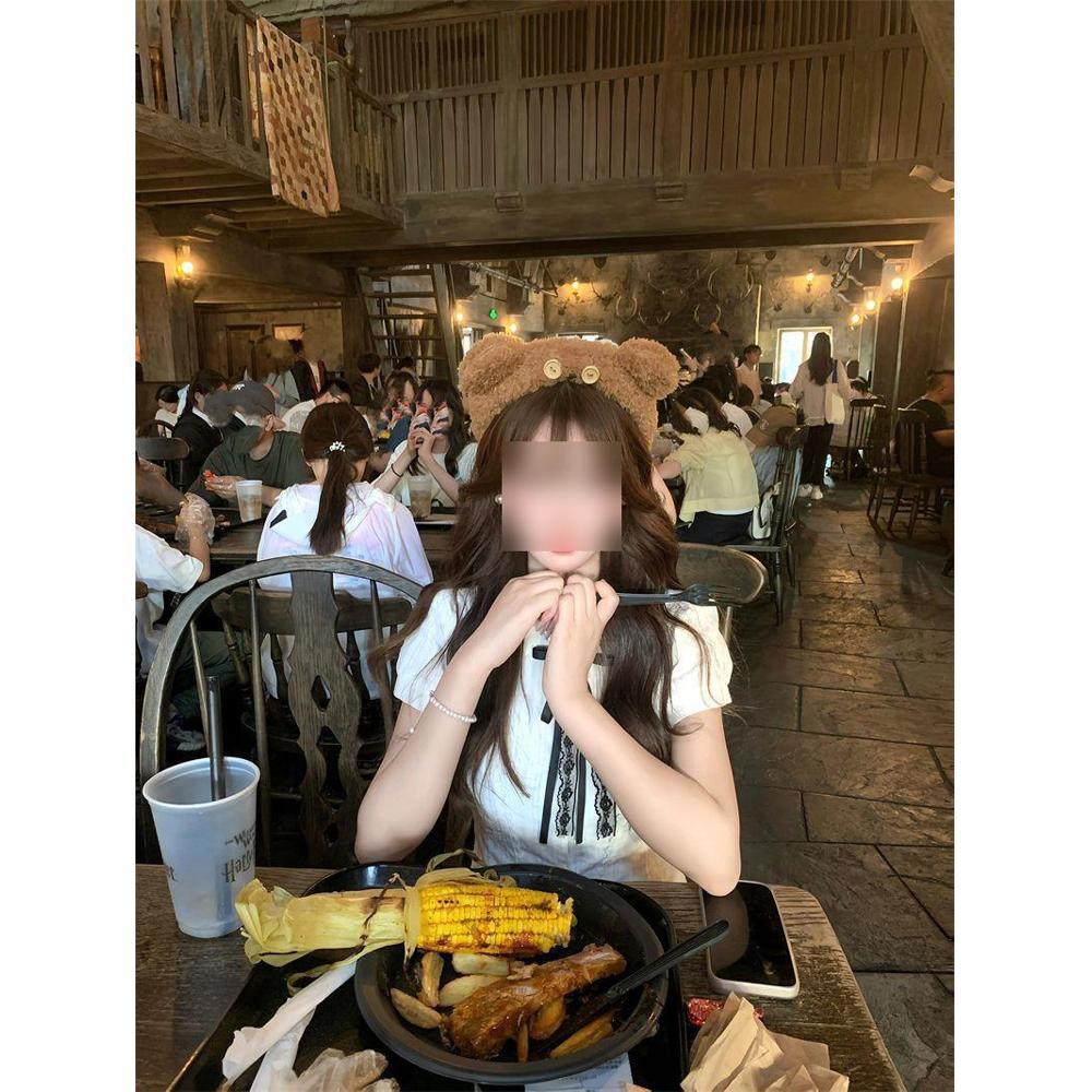 

Нежное платье в стиле колледжа с короткими рукавами, женское летнее повседневное милое простое с бантом, белое, с плиссированной юбкой XL- (recommended 110-60kg)