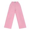 2024 Girls' Summer Ice Silk Straight-Leg Pants - Thin, Loose, Long-Leg Design for Big Kids