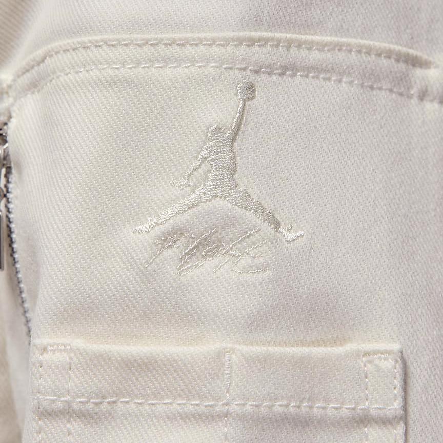 Jordan Renegade Solid Color Collar Casual Zip-Up Long Sleeve Jacket Women Jacket Sail-White FN5675-133