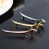 1pc Chopstick Holder Alloy Sausage Dog Wild Deer Chopstick Pillow Stainless Steel Chopsticks Rack Spoon Stand Knife Fork Craft
