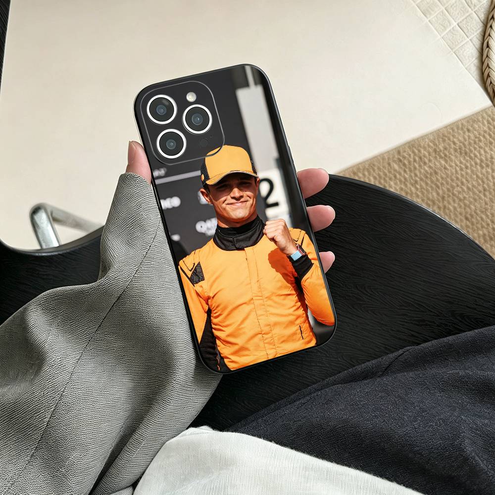 Racing Driver Lando Norris  Phone Case For iPhone 17, 16,15,14,13,12,11 Plus,Pro Max, Others Soft Black Cover