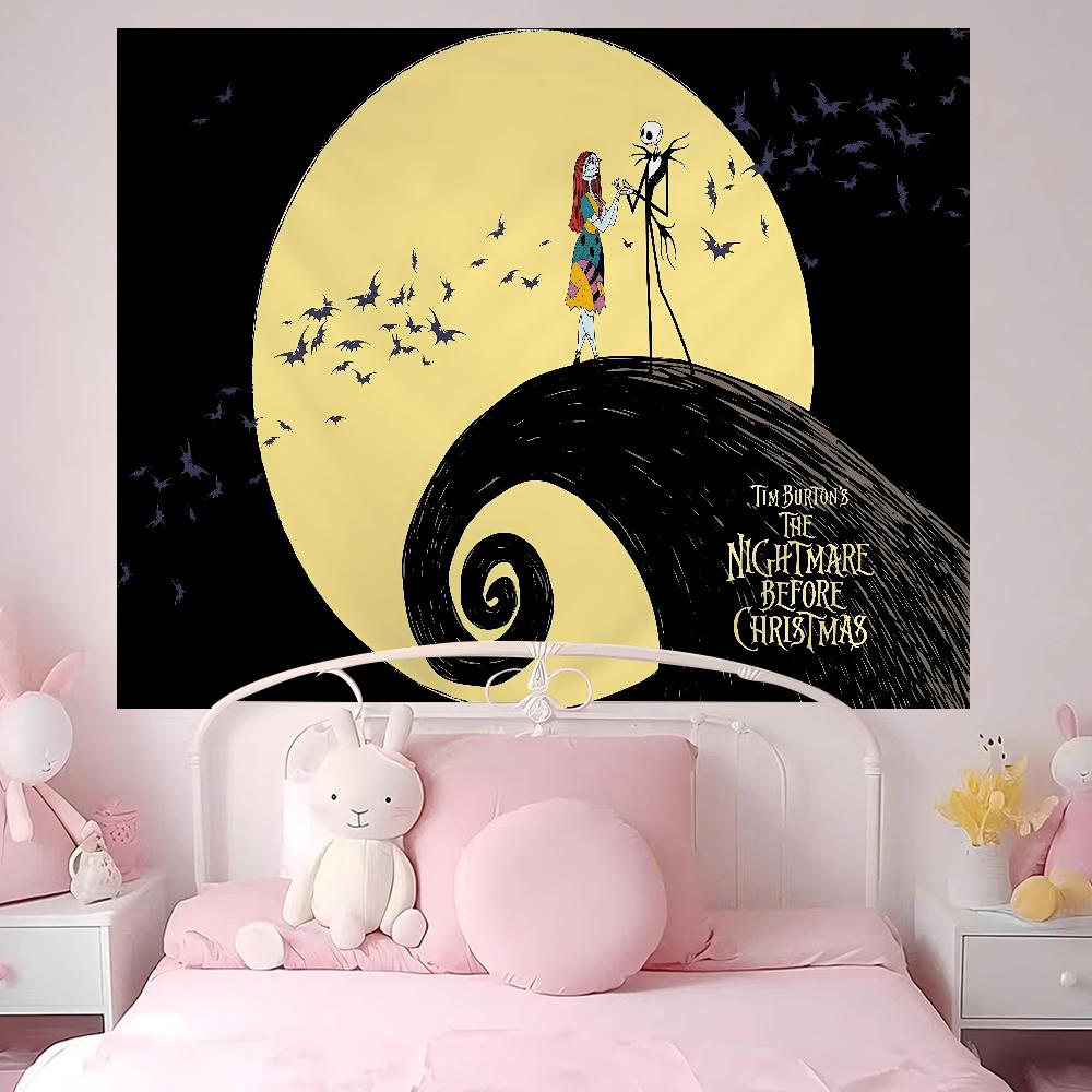 The NNightmare BBefore CChristmas Anime Tapestry Art Science Fiction Room Home Decor Wall Art Decor