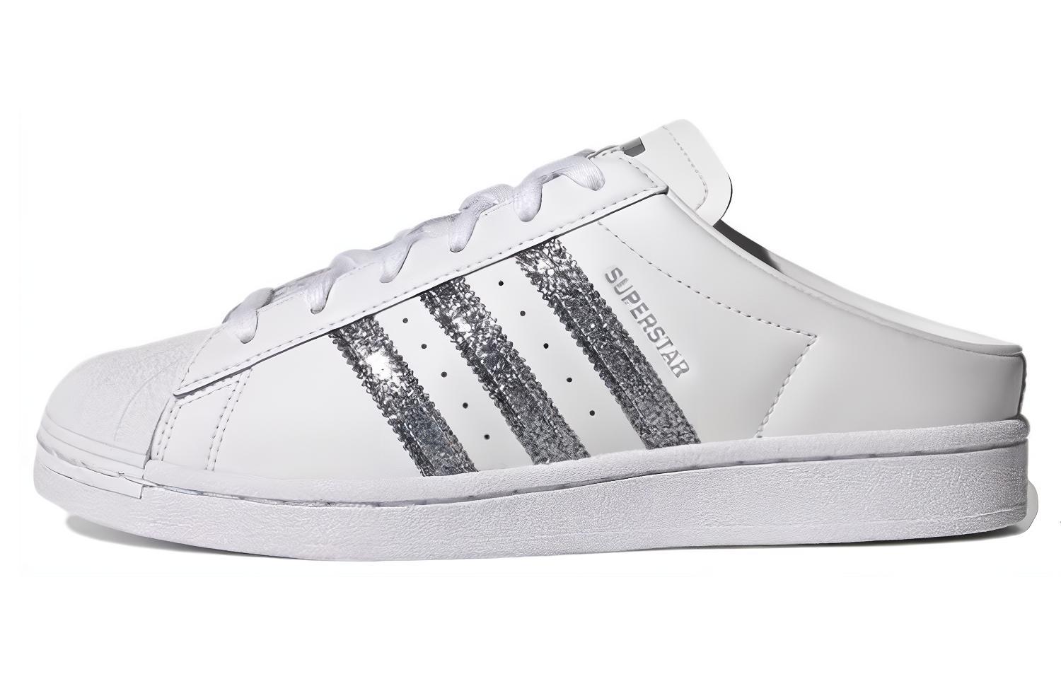 Adidas Wmns Superstar Mule  White Silver Metallic  Women s FZ2260 37⅓