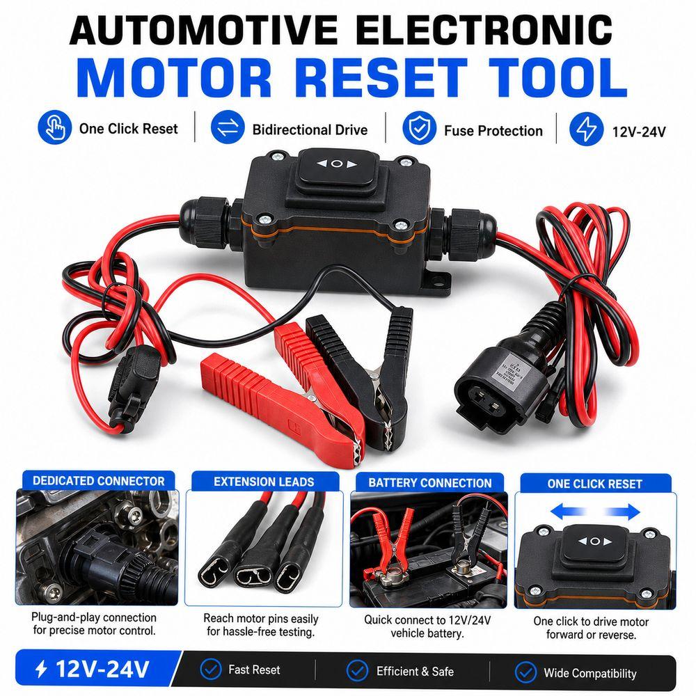 One Click Control Electronic Motor Tester Fuse Protection Brake Reset Tool  Vehicle Maintenance