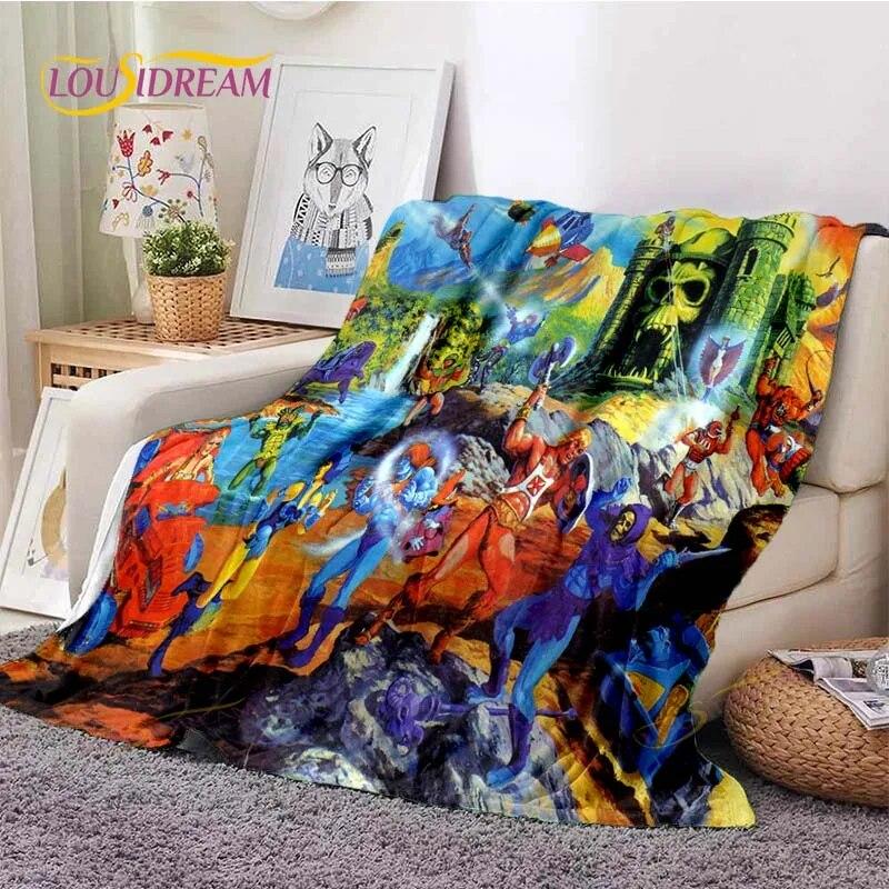 He-Man Masters Of The Universe Throws Blanket Sofa Blanket Adults and Children Blanket Blanket for Bed
