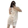Youth Vitality Pattern Pajamas Women'S Summer Thin Side-Sleeved Lace Short-Sleeved Loungewear Two-Piece Set