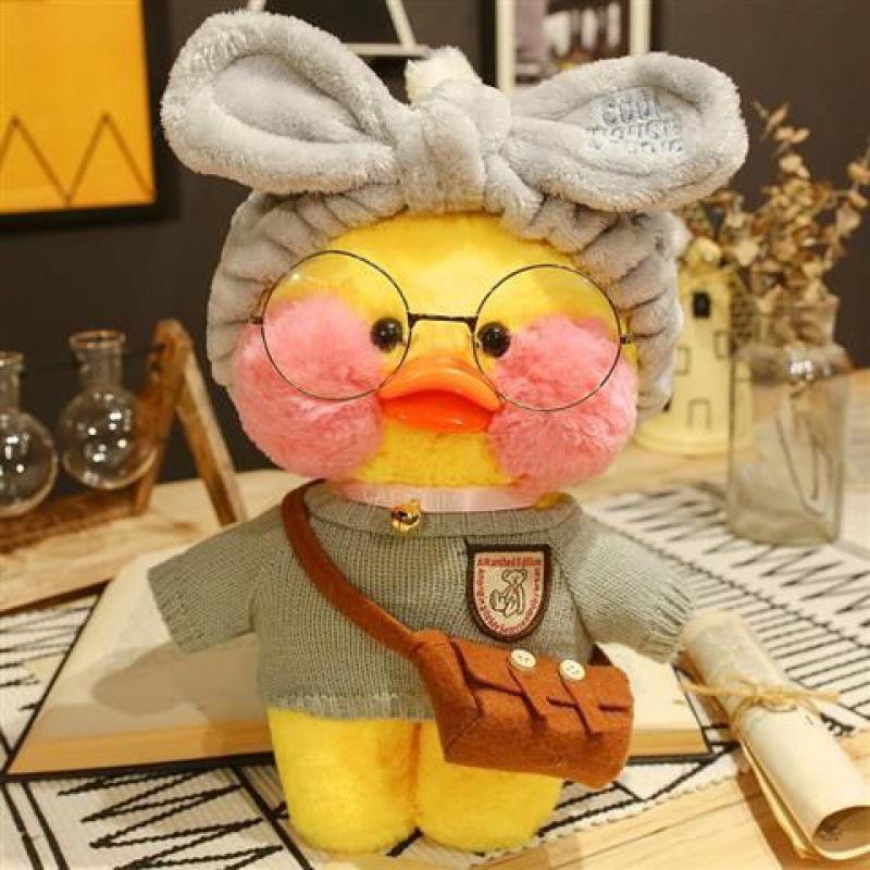 Kačka s kyselinou hyaluronovou Malá žlutá kachna panenka Ins Ducks Lalafanfan Ducks Plyšové plyšové hračky Ducks Panenka Narozeniny 30cm