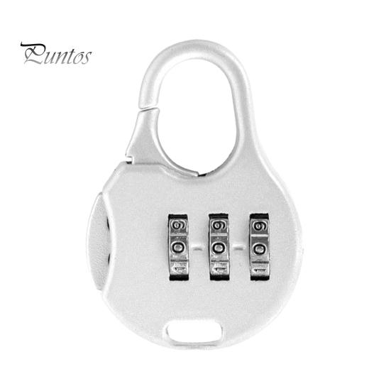 

Кодовый замок с 3-значным кодом, удобный компактный дизайн, портативный многоцелевой сбрасываемый замок для дорожного чемодана с паролем серебряный