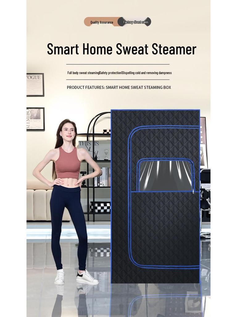 New Full-Body Sauna Box: Home Steaming Bath with Bracket