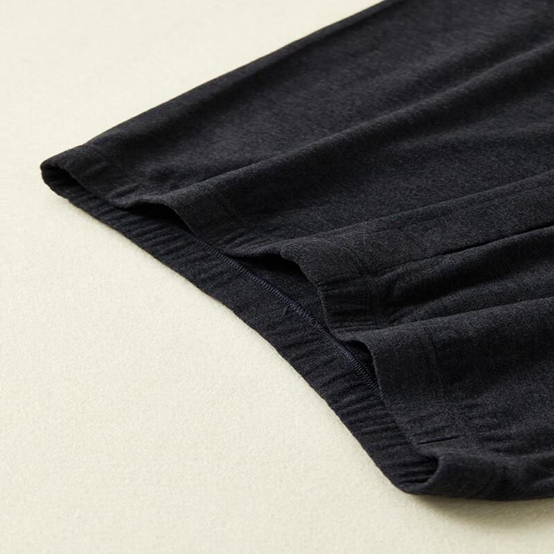 Hengyuanxiang Men's Melange Fleece Antibacterial Thermal Underwear Set