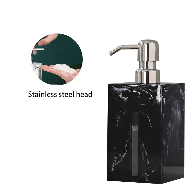 500ml marble soap dispenser ceramic bathroom shower gel shampoo bottle press lotion bottle bathroom accessories