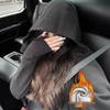 Women's Fleece-Lined Hooded Sport Cardigan - Slim Fit Autumn/Winter Sweatshirt