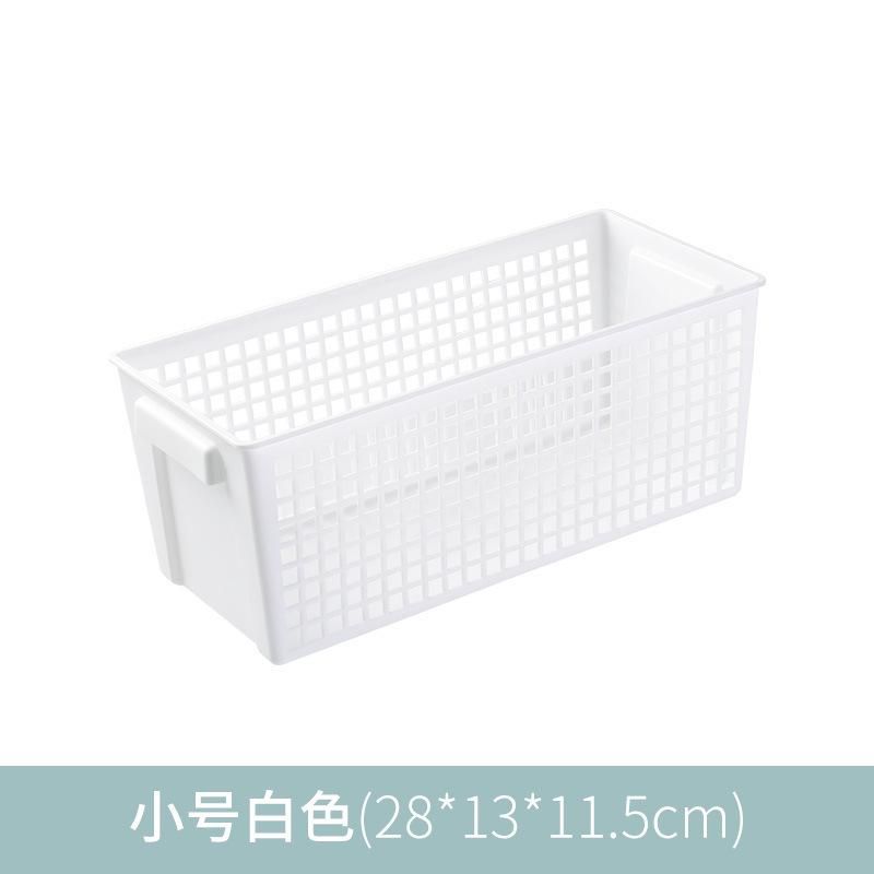 Storage Basket Plastic Household Snacks Toys Plastic Storage Basket Dormitory Kitchen Desktop Storage Box Storage Basket