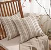 Federe Cuscino Decorativo Strisciate Texturizzate Stile Boho Farmhouse per Arredo Casa Soggiorno Letto