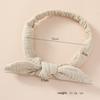 Baby Elastische Haarbänder Mädchen Stirnband Baumwollgaze Kinder Kopfschmuck Knoten Haaraccessoires Kleinkind Hasenohren Turban Weiche Playa Bänder