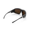 Rudy Project AGENT Q Sports Black Altitude Gold Sunglasses, Matte/High + Multi-Laser + Clear, SP709806-S003