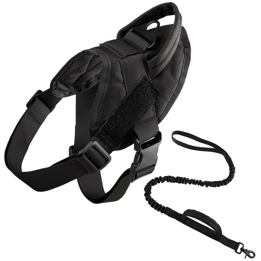 Tactical Dog Collar & Leash Set: Medium-Large Training Harness