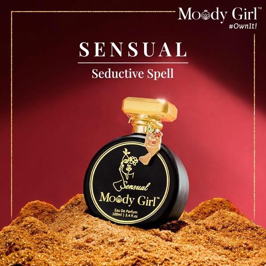 Moody Girl Luxury Perfume for Women I Sensual Perfume, 100 Ml with Chic Glitter Pouch Combo