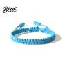 Gender-neutral Bracelet Unisex Hand Rope Adjustable Handmade Braided Solid Color
