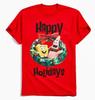 Nickelodeon Spongebob Squarepants Happy Holidays Tee Shirt