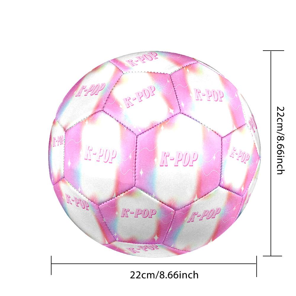 1pc Kpop Dreams Size 5 Soccer Ball Professional Match Training Football Indoor &Outdoor Sports Ball Lightweight Durable C6549